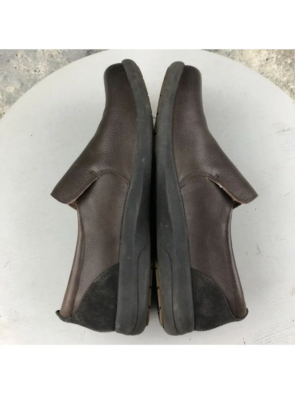 Abeo Women's Size 9 Eastbourne Brown Leather Slip On Comfort Shoes Loafers